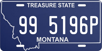 MT license plate 995196P