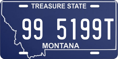 MT license plate 995199T