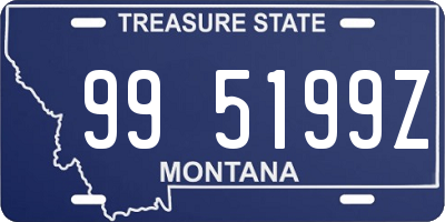 MT license plate 995199Z