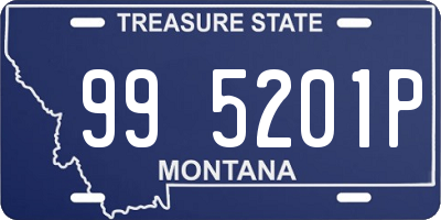 MT license plate 995201P