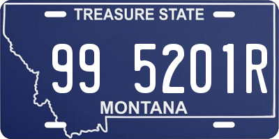 MT license plate 995201R
