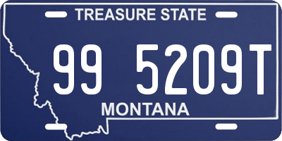 MT license plate 995209T