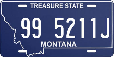 MT license plate 995211J