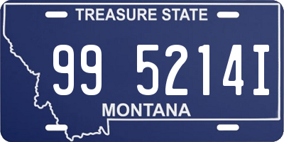 MT license plate 995214I