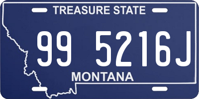 MT license plate 995216J