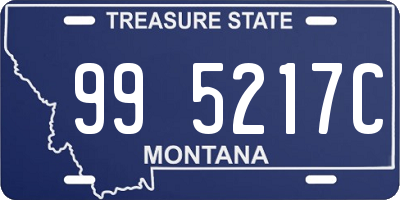 MT license plate 995217C