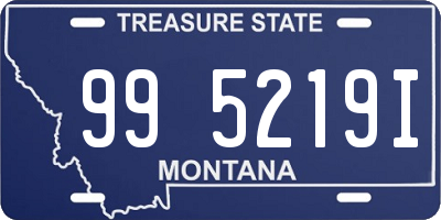 MT license plate 995219I