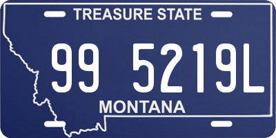 MT license plate 995219L