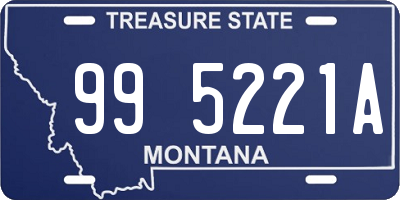 MT license plate 995221A