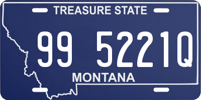 MT license plate 995221Q