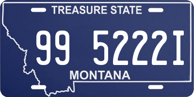 MT license plate 995222I