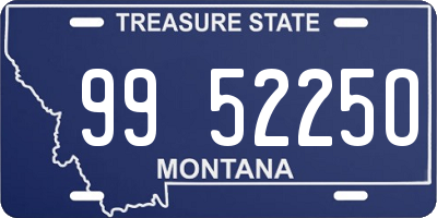 MT license plate 995225O