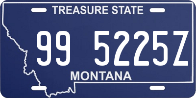 MT license plate 995225Z