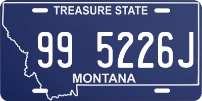 MT license plate 995226J