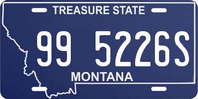 MT license plate 995226S