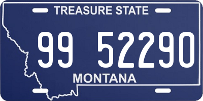 MT license plate 995229O