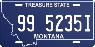 MT license plate 995235I