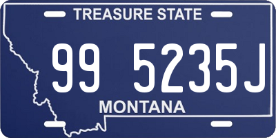 MT license plate 995235J