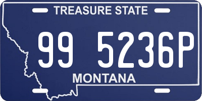 MT license plate 995236P