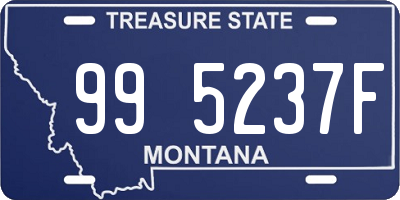 MT license plate 995237F