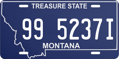 MT license plate 995237I