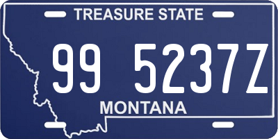 MT license plate 995237Z