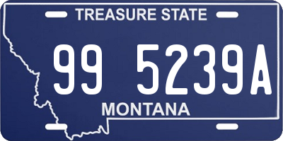 MT license plate 995239A