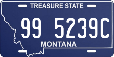 MT license plate 995239C