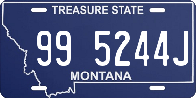 MT license plate 995244J