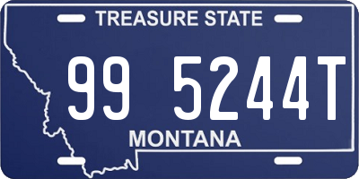 MT license plate 995244T