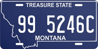 MT license plate 995246C