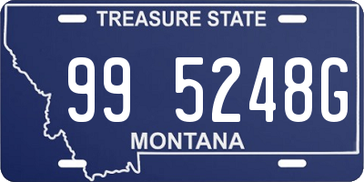 MT license plate 995248G