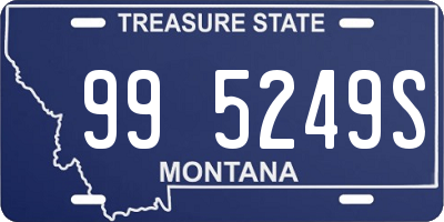 MT license plate 995249S