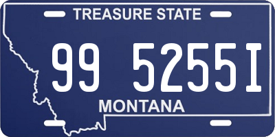 MT license plate 995255I