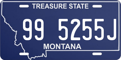 MT license plate 995255J