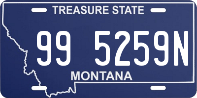 MT license plate 995259N