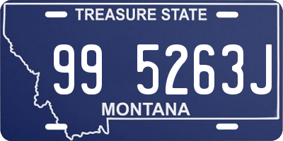 MT license plate 995263J