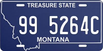 MT license plate 995264C