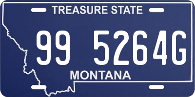 MT license plate 995264G
