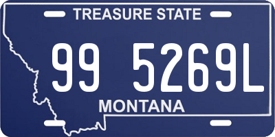 MT license plate 995269L