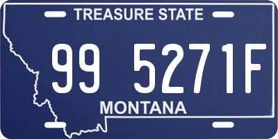 MT license plate 995271F