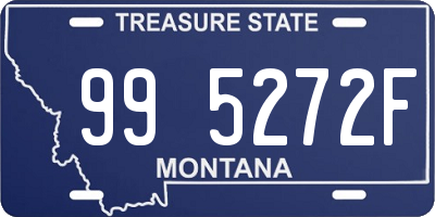 MT license plate 995272F