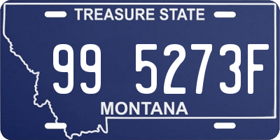 MT license plate 995273F