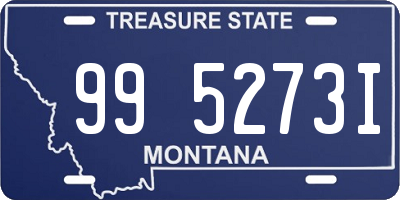 MT license plate 995273I