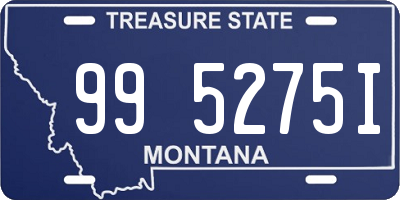 MT license plate 995275I