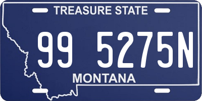 MT license plate 995275N