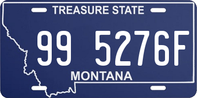 MT license plate 995276F