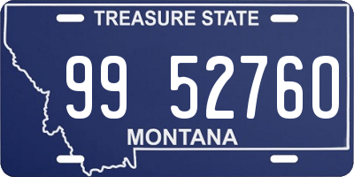 MT license plate 995276O