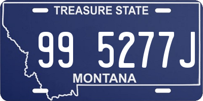 MT license plate 995277J