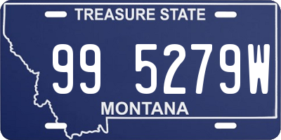 MT license plate 995279W